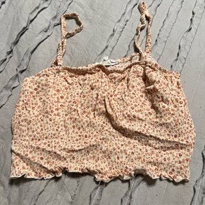 hippie rose floral tank top